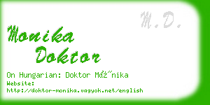 monika doktor business card